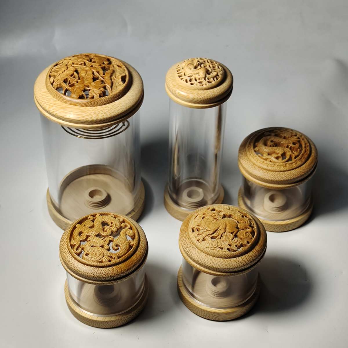 精品一物一拍虫具罐子鸣虫用具蛐笼子有机玻璃高硼硅耐热透明文玩