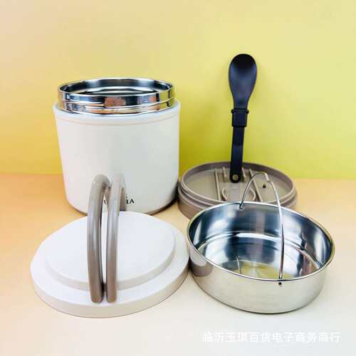 304真空闷烧提锅1200ML高档保温饭盒上班族带饭夏天双层家用保温