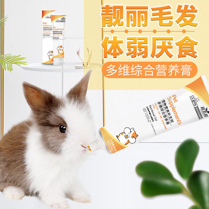 道力其小动物营养膏120g花枝鼠兔子豚鼠通用小宠物营养补充剂仓鼠