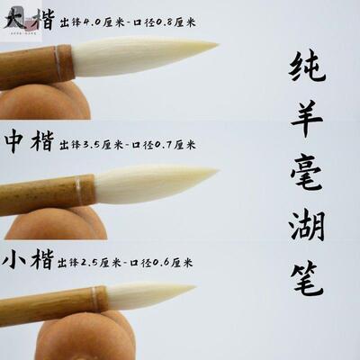 苕溪纯羊毫善琏毛笔正品初学进阶五体皆可单支白云工艺湖笔