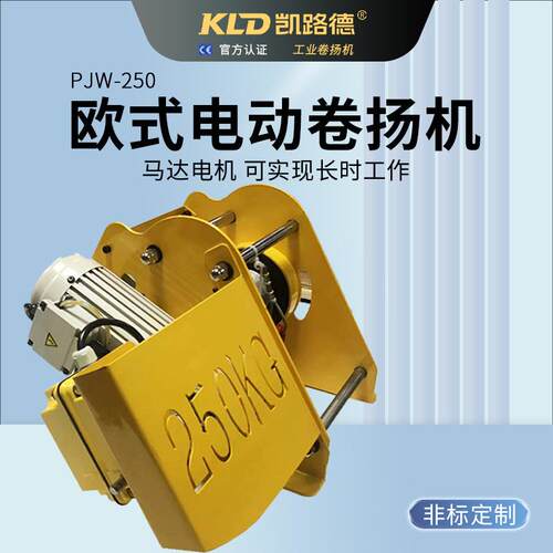 卷扬机G250K小非型多功能电绞250KG盘规格齐全标欧式卷动扬机电动