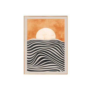 网红服装店直播间装饰画北欧风客厅画沙发背景墙画2021年新款日出