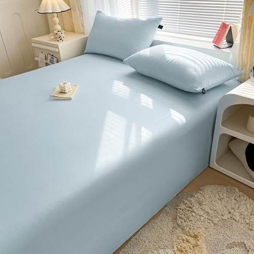 40支纯棉床单单件2025春全棉被季单家品用宿舍纯HC色单单人床单