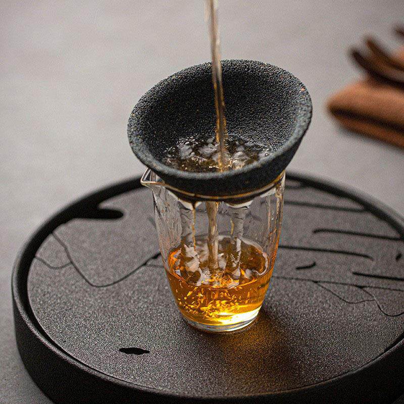 无孔茶漏 过滤氧化铝矿石茶滤 创意过滤网茶叶茶隔泡茶器功夫茶具