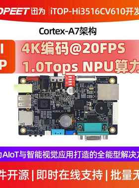 迅为iTOP-Hi3516CV610开发板海思安防监控1Tops算力AI智能视觉