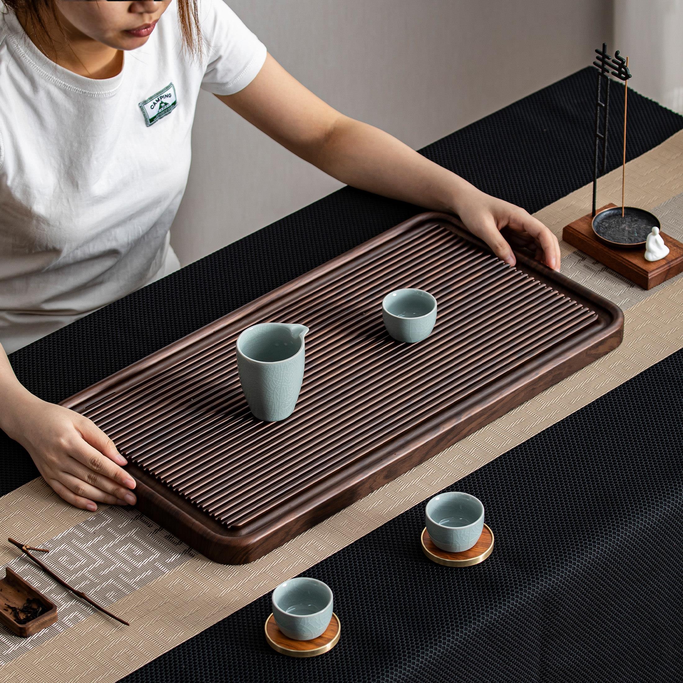 整块实木家用电木新款干泡小茶台托盘茶海办公室功夫茶具排水茶盘