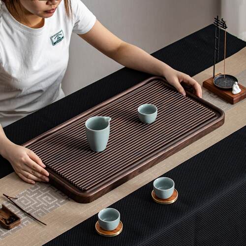 整块实木家用电木新款干泡小茶台托 托盘茶海办公室功夫茶具排水