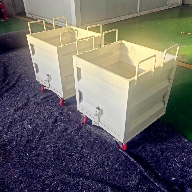 数控机床集屑车工业手推车铁屑清理翻斗车废料车垃圾收集运输车