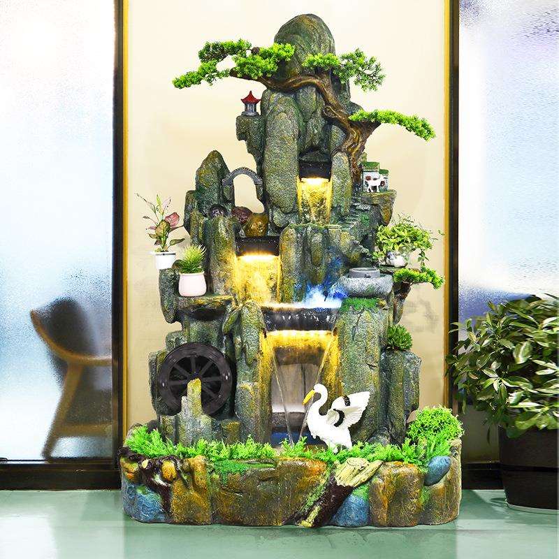 假山流水喷泉室内室外顶楼阳台庭院鱼池鱼缸瀑布造景山水景观摆件