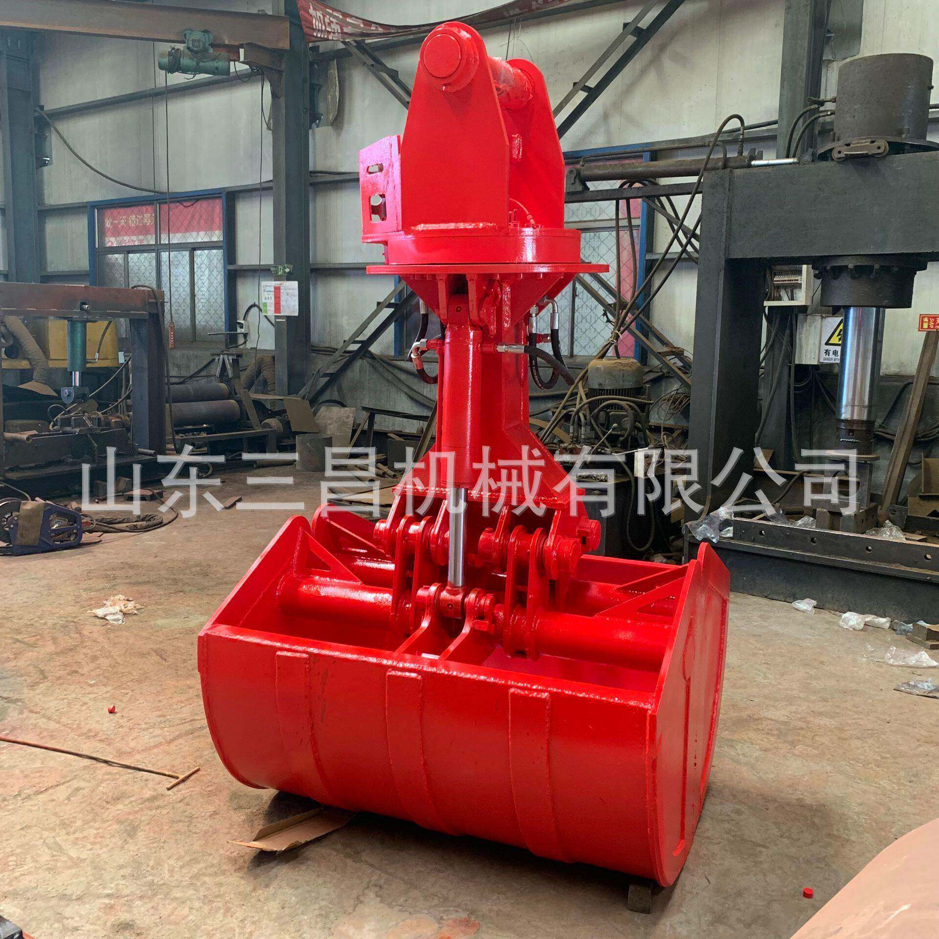 挖掘机贝壳斗蛤式夹斗贝式挖掘机挖斗小吨位可制作一手货源