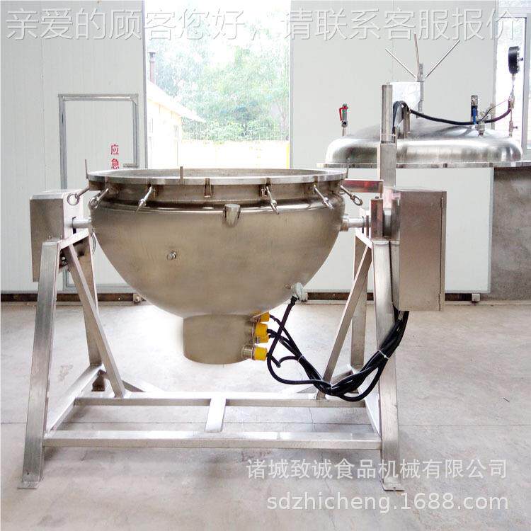 家 供应高压快熟粽子锅可倾出料宝八ZC-200L粥熬煮设厂备 电加热