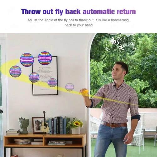 Flying Ball Boomerang Spinner Toys Hand Control Drone 360°