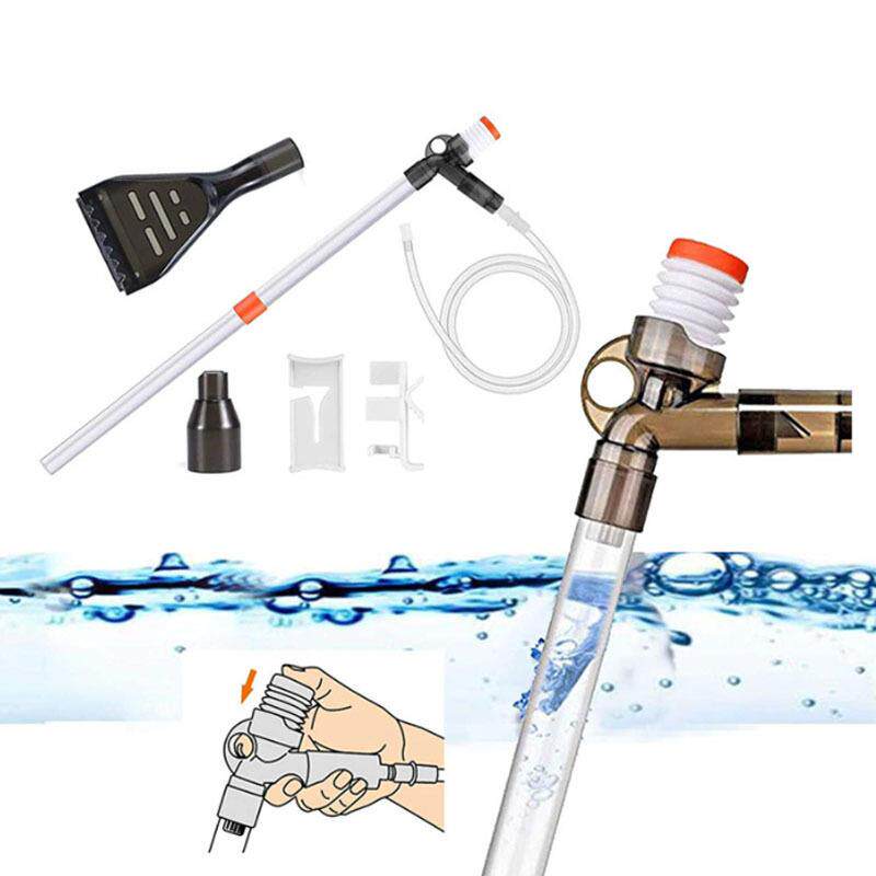 水族箱鱼缸手动换水洗砂器虹吸管吸便刮藻除苔藓洗沙清洁套换水管