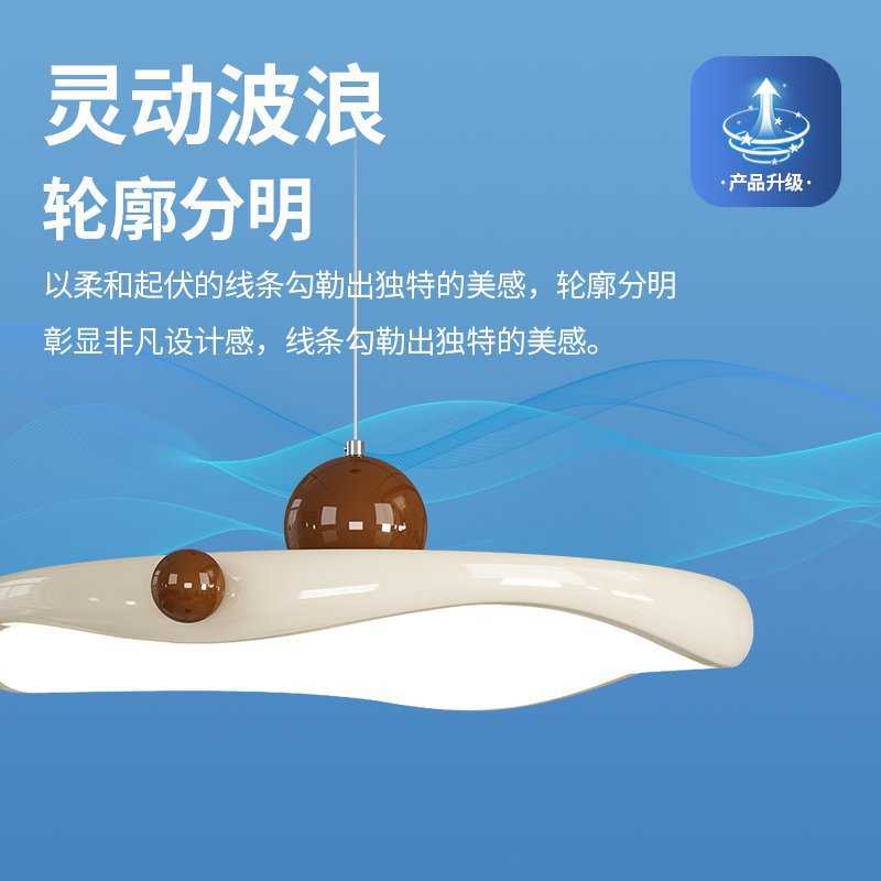 法式中古餐厅灯复古吊灯吧台单头圆餐桌家用高级感奶油风中山灯具