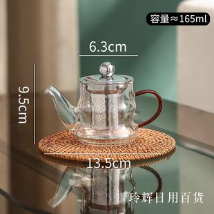 户外煮茶冷水壶红茶电加热玻璃泡茶壶神器器具沏茶高温保温专用