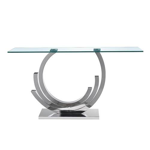 现代简约玄关桌子轻奢不XG001锈入户端靠墙家条案桌景台客钢厅具