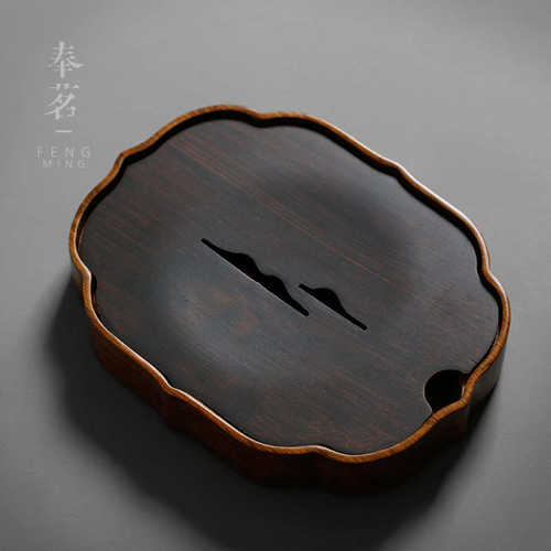 重竹壶承壶托 干泡盘茶台家用 复古储水托盘茶承 功夫茶道配件