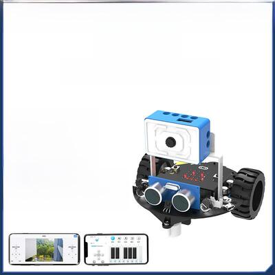 Microbit智能小车套件AI视觉跟随wifi视频机器人图形化编程教育