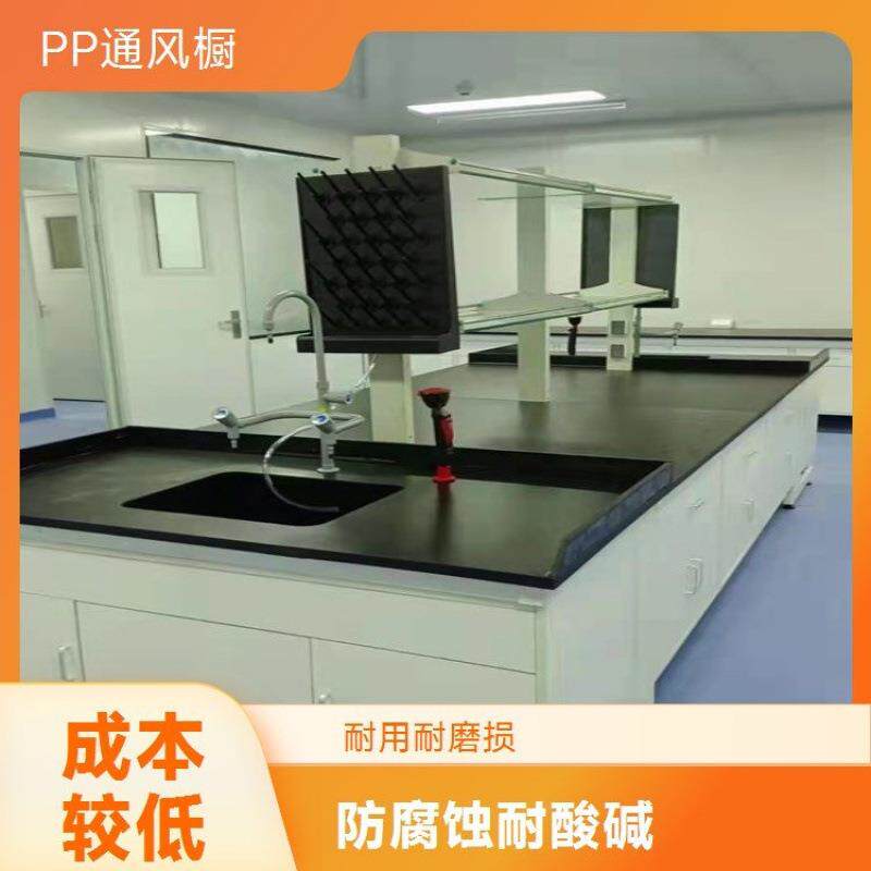 智卓优创PP通风橱 承接现场改造 通风设计 管路带弯头 电源照明