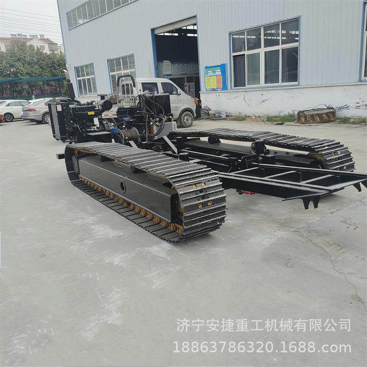 路桥钻机履带底盘柴动电动可选40吨链轨履带底盘总成