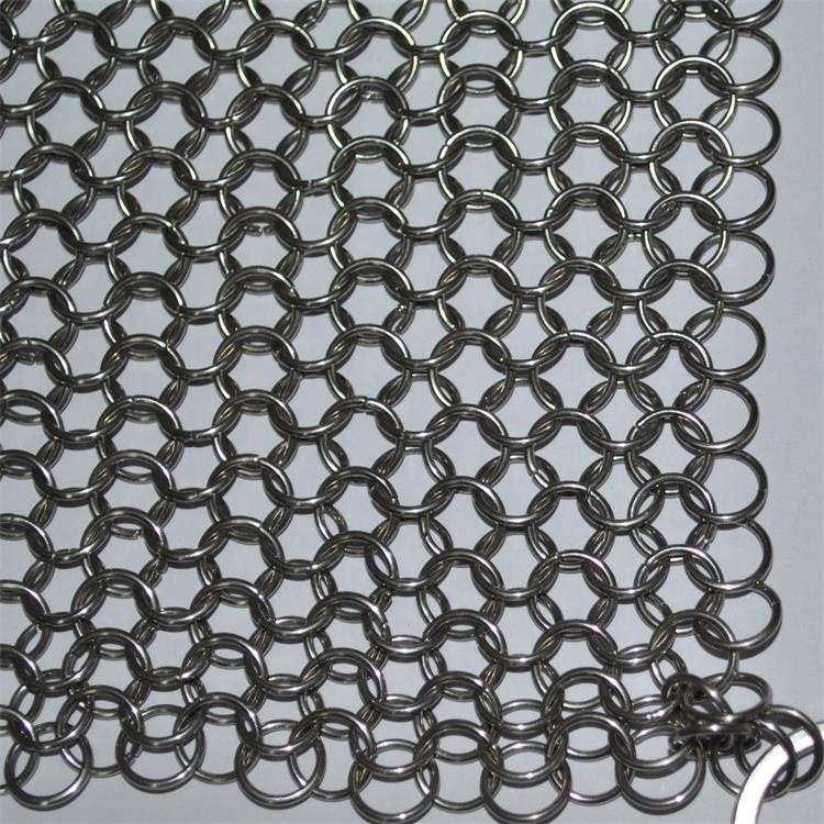 304 不锈钢环网 20×20 圆形锁子甲洗刷洗涤器刷锅网