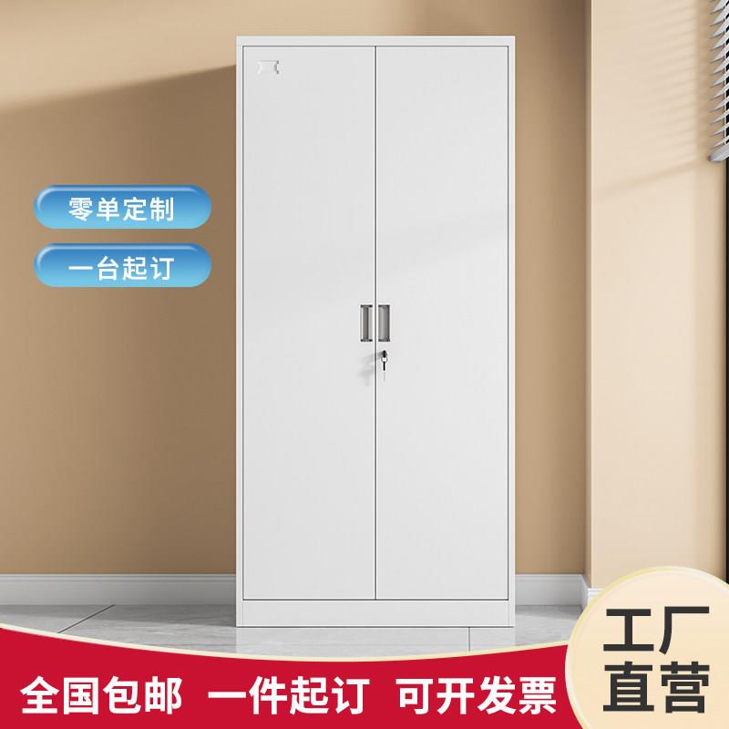 定制款办公对开门文件柜宽60/70/80/90/cm铁皮柜资料柜带锁收纳柜图片