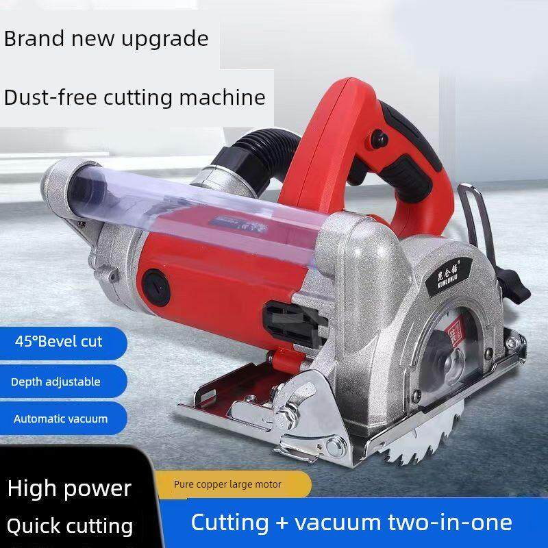 手提式切吸一体无尘锯木门全屋定制木工专用无尘切割机角度可调