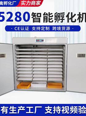 跨境控智能大型孵化机温鸡蛋孵器工业款化孵设备全BTO自动孵化蛋