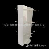 厂家直销亚克力桌面挂钩展架有机玻璃旋转洞洞板展示架