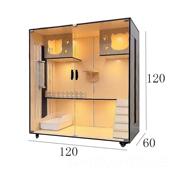 新款 猫别墅实木家用猫猫柜子猫笼防水窝猫内笼子大猫咪房子猫屋室