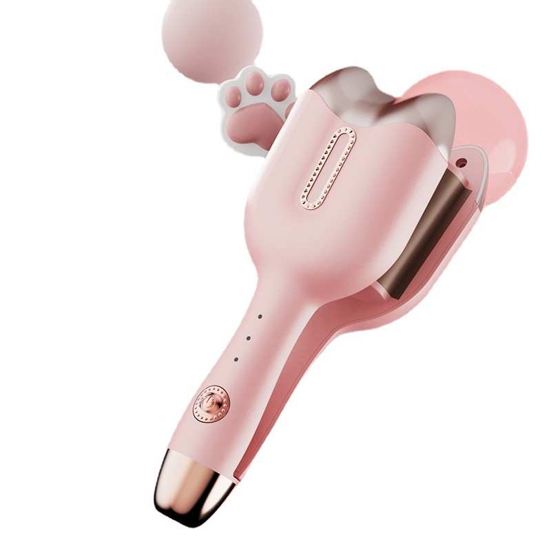 可爱猫爪蛋卷棒32MM水波纹大波浪卷发器家用负离子不伤发卷发棒