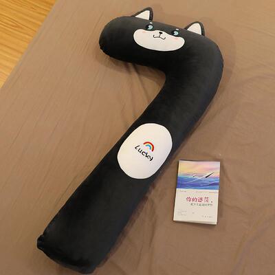 高档爱抱枕条枕睡觉腿毛绒玩具动物公仔女生长床上娃可娃夹靠垫可