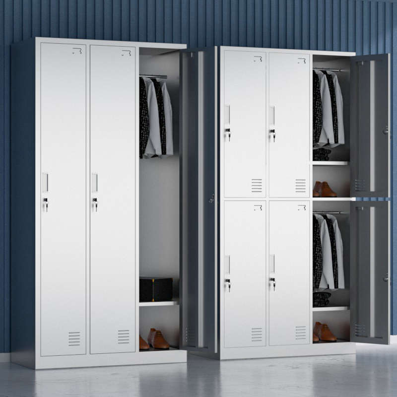 304不锈钢更衣柜工厂宿舍更衣室换衣柜食品厂员工多门带锁储物柜