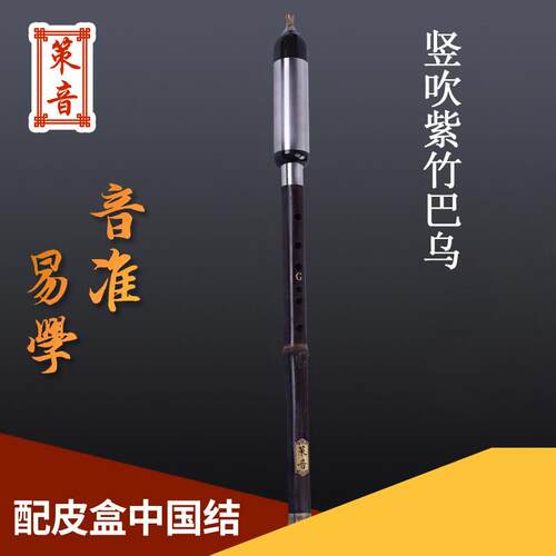 竖吹巴乌紫竹乐器GF降BC调初学演奏配盒子中国结