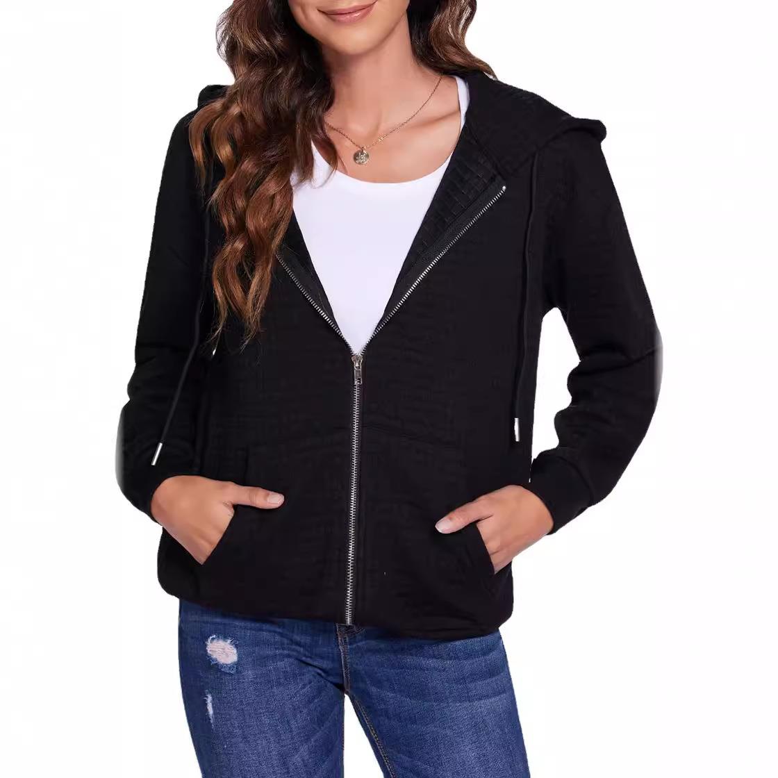 Womens Pullover Hoodie Sweatshirt Long Sleeve Drop Shoulder