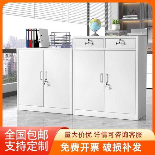 办公室文件柜铁皮柜钢制矮柜多层财务凭证柜资料柜档案柜家用鞋柜
