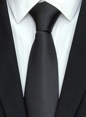 高级高档男士8CM手打领带结婚婚礼新郎正装工作商务黑色酒红1018d