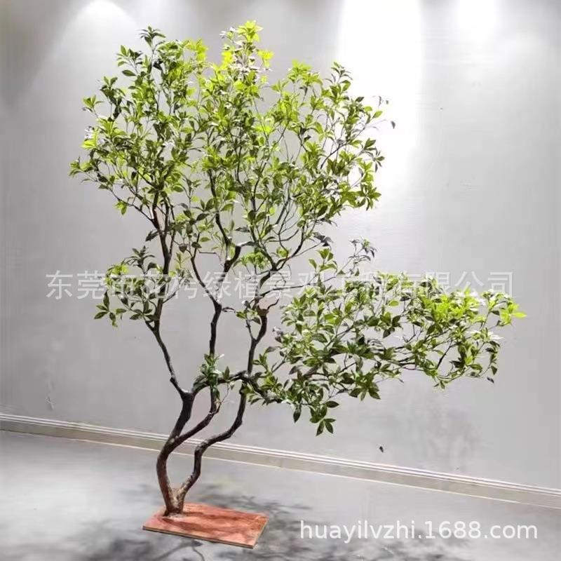 仿真马醉木高端绿植物造景橱窗装饰树楼梯下室内景观吊钟摆件落地