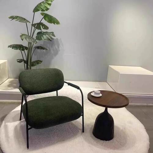 现代卧室酒店大堂休闲单椅子小户型客厅网红阳台休闲小型极简单椅