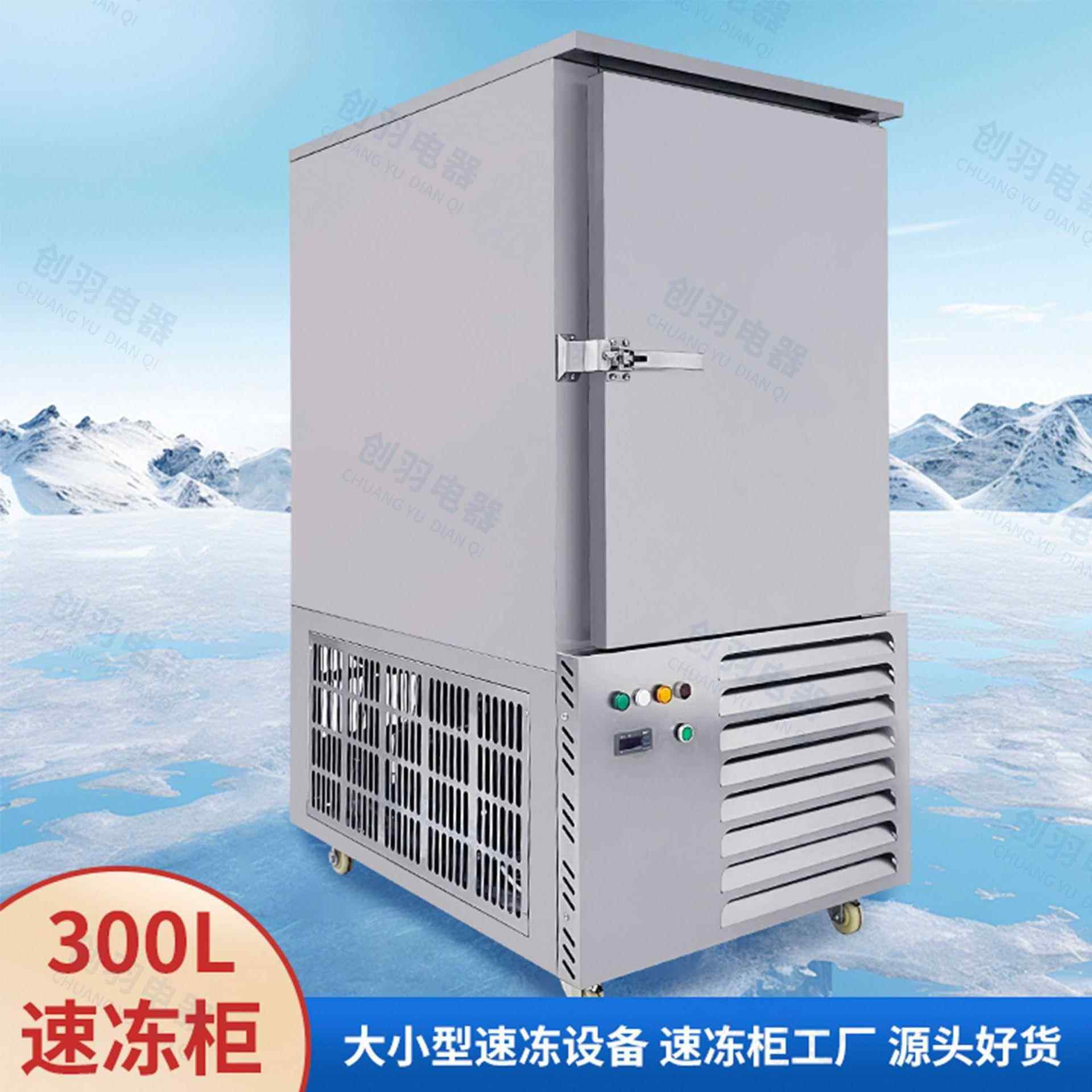 广东鸭胗鱿鱼花快速冷冻柜鲽鱼水产品海参冷冻速冻机鸡心速冻柜