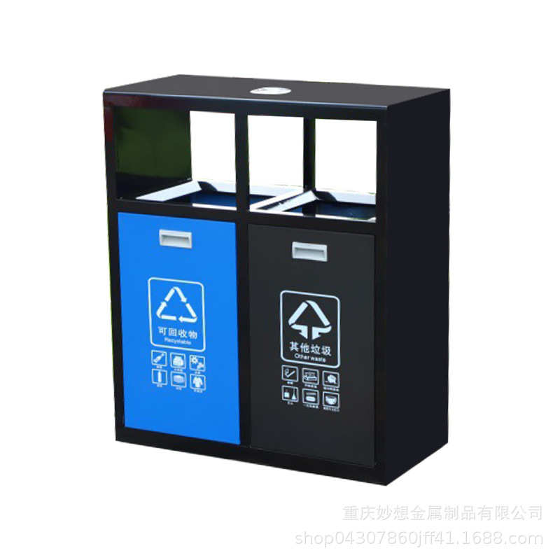 户外不锈钢垃圾桶环卫学校街道小区公园广场室外分类环卫大垃圾箱