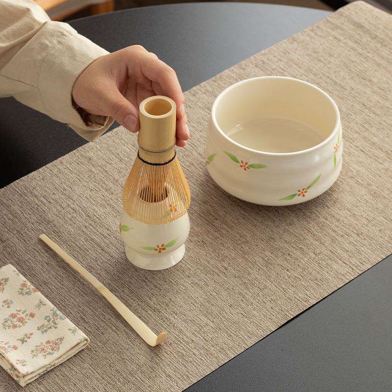 抹茶碗中式打抹茶用茶具套装茶筅竹子抹茶刷百本立宋代点茶道禅意
