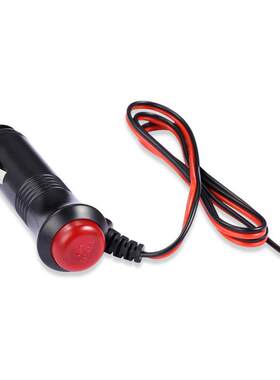 车载点烟器延长线 线加长电源线 线12v24v带开 关插头改装1 3 5米