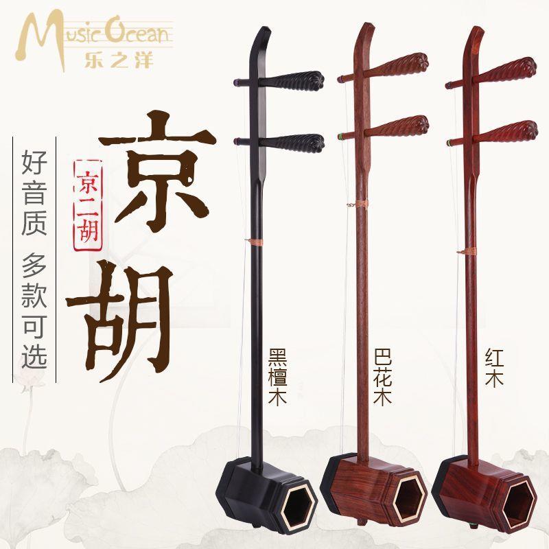 花梨木京二胡乐器 紫檀木西皮二黄京二胡送全套配件民簇二胡