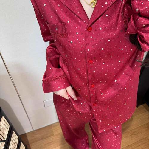睡衣冰女款2026新款春秋季新年红色新婚长袖长裤家居服套装1005d