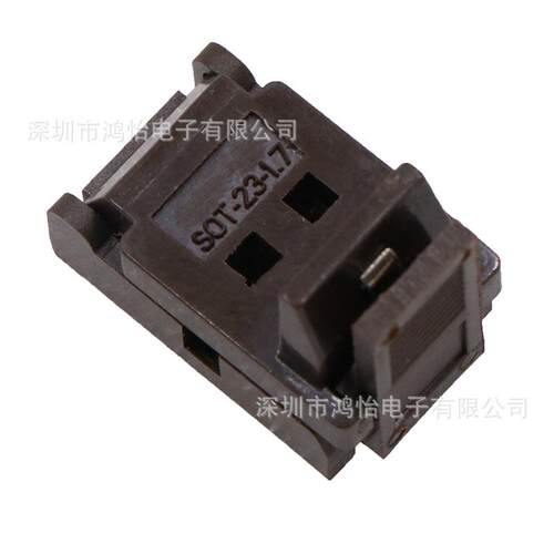 老化测试座SOT23-6L夹具镀金老化座 烧录插座 夹具塑宽1.7MM直销