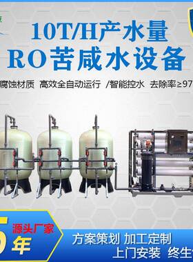 厂家供应10吨反渗透脱盐装置高盐碱地区地下水井RO水处理设备
