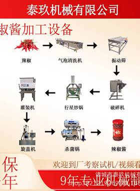 辣椒酱加工设备香椿酱整套流水线蒜蓉辣椒酱生产线藤椒酱制作设备
