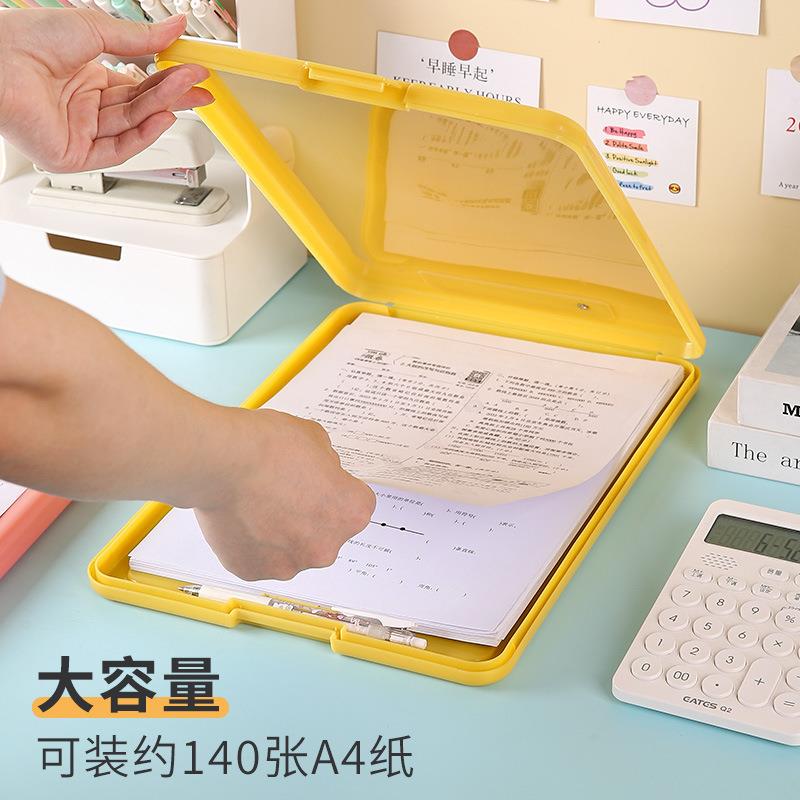 大容量塑料文件夹储存卡奇莲案式彩色资理料抄写字文件档分类板整