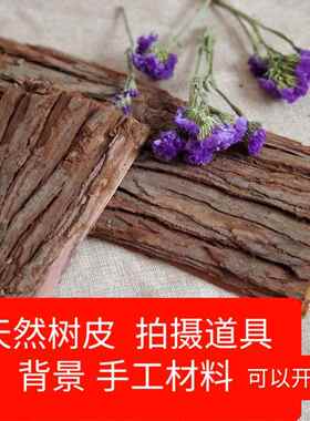 装饰树皮干树皮装饰造景室内摄影道具墙面背景板diy材料骨科材料